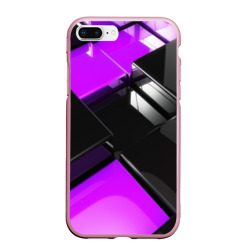 Чехол для iPhone 7Plus/8 Plus матовый Неоновые кубы