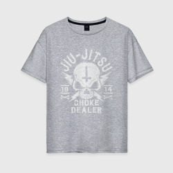 Женская футболка хлопок Oversize Jiu Jitsu