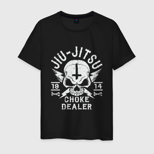 Мужская футболка хлопок Jiu Jitsu, цвет черный