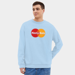 Мужской свитшот oversize без начеса хлопок MasturBate - фото 2