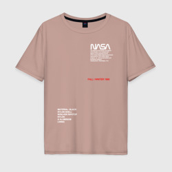 Мужская футболка хлопок Oversize NASA