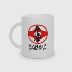 Кружка матовая стеклянная Karate Kyokushin