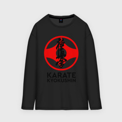 Женский лонгслив oversize хлопок Karate Kyokushin