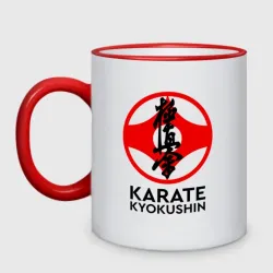 Кружка двухцветная Karate Kyokushin