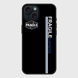 Чехол силиконовый для Apple iPhone 15 матовый Fragile express Death Stranding DS