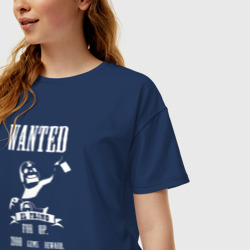 Женская футболка хлопок Oversize Wanted El Primo - фото 2