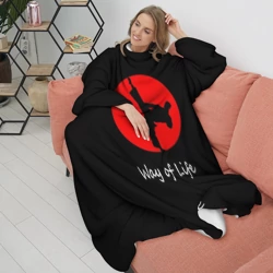 Плед с рукавами Каратэ образ жизни - фото 2