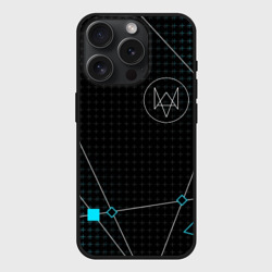 Чехол силиконовый для Apple iPhone 15 Pro матовый Watch dogs