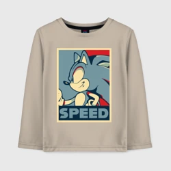 Детский лонгслив хлопок Соник