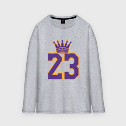 Мужской лонгслив oversize хлопок King James