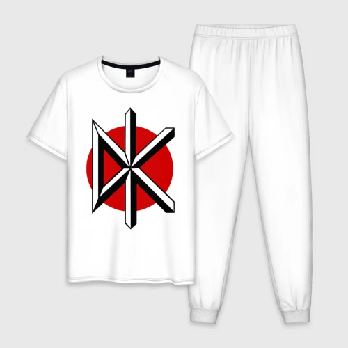 Мужская пижама с белой футболкой хлопок Dead Kennedys