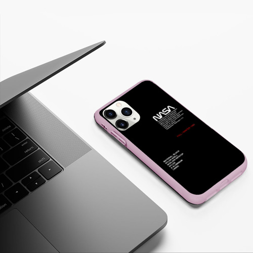 Чехол для iPhone 11 Pro матовый NASA, цвет розовый - фото 5