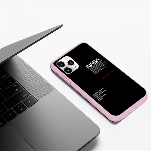 Чехол для iPhone 11 Pro Max матовый NASA, цвет розовый - фото 5
