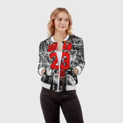 Женский бомбер 3D Michael Jordan - фото 2
