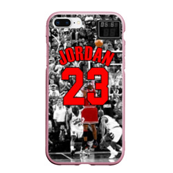 Чехол для iPhone 7Plus/8 Plus матовый Michael Jordan