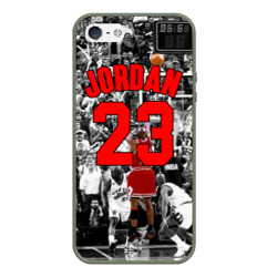 Чехол для iPhone 5/5S матовый Michael Jordan