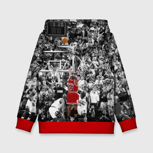 Детская толстовка 3D Michael Jordan, цвет красный - фото 2