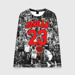 Мужской лонгслив 3D Michael Jordan