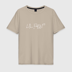 LIL Peep на спине – Мужская футболка хлопок Oversize с принтом купить со скидкой в -16%