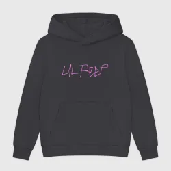 Мужская толстовка без начеса хлопок LIL Peep на спине Лил Пип