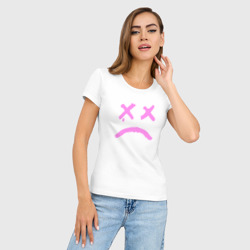 Женская футболка хлопок Slim LIL Peep - фото 2