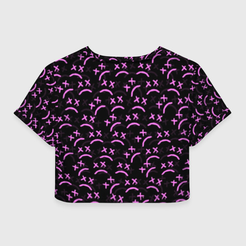 Женская футболка Crop-top 3D LIL PEEP, цвет 3D печать - фото 2