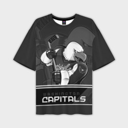 Мужская футболка oversize 3D Washington Capitals