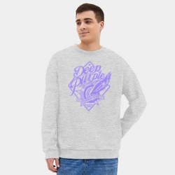 Мужской свитшот oversize без начеса хлопок Deep Purple - фото 2