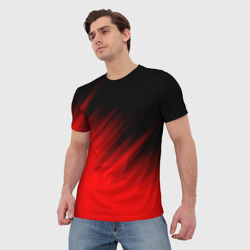 Мужская футболка 3D Полосы и ничего лишнего - фото 2