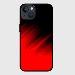 Чехол iPhone 13 ПОЛОСЫ И НИЧЕГО ЛИШНЕГО | RED COLOR