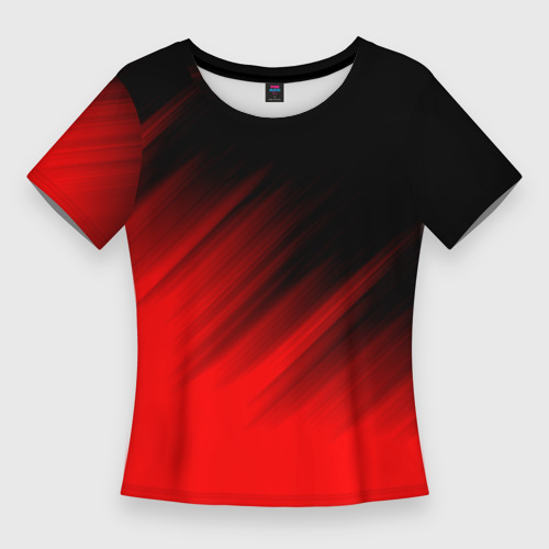 Женская футболка 3D Slim Полосы и ничего лишнего, цвет 3D печать