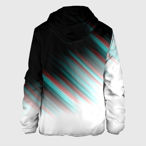 Мужская куртка 3D Glitch stripes, цвет 3D печать - фото 2