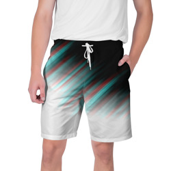 Мужские шорты 3D Glitch stripes