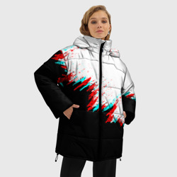 Женская зимняя куртка Oversize Краска и ничего лишнего - фото 2