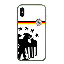 Чехол для iPhone XS Max матовый Сборная Германии
