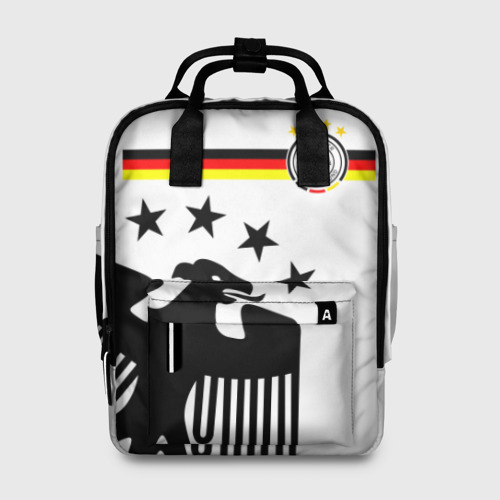Женский рюкзак 3D с принтом Сборная Германии, вид спереди #2