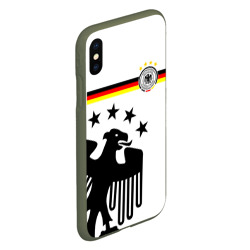 Чехол для iPhone XS Max матовый Сборная Германии - фото 2
