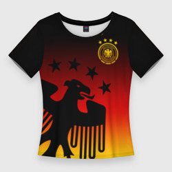 Женская футболка 3D Slim Сборная Германии