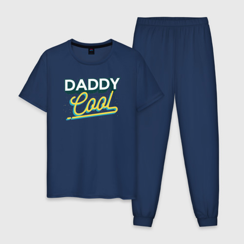 Мужская пижама хлопок Daddy Cool, цвет темно-синий