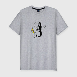 Worms – Мужская футболка хлопок Slim с принтом купить