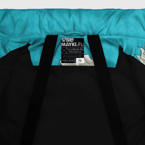 Зимняя куртка для девочек 3D Приключения ДжоДжо, цвет черный - фото 7