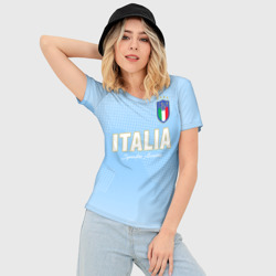 Женская футболка 3D Slim Сборная Италии - фото 2