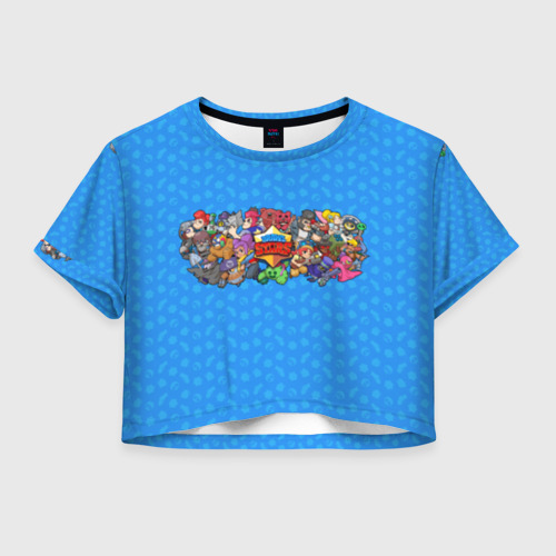 Женская футболка Crop-top 3D Brawl Stars Фото 01 Женская футболка Crop-top 3D Brawl Stars Фото 01