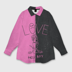 Женская рубашка oversize 3D Lil Peep