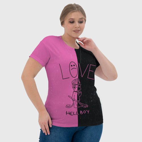 Женская футболка 3D Lil Peep, цвет 3D печать - фото 6