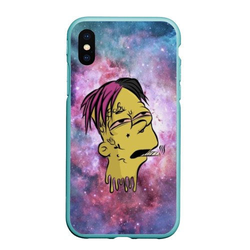 Чехол для iPhone XS Max матовый Lil Peep, цвет мятный