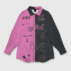 Мужская рубашка oversize 3D Lil Peep