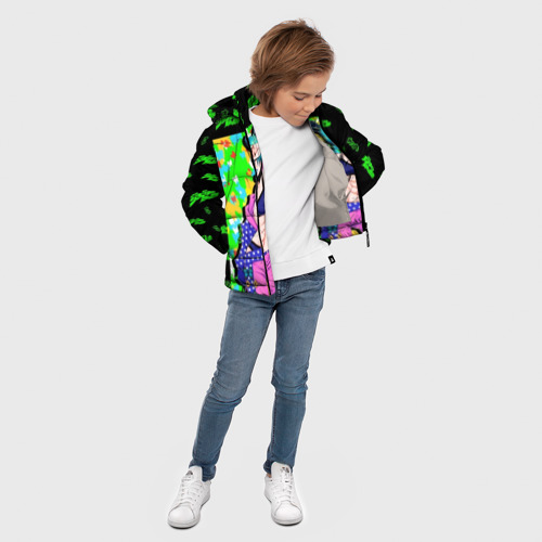 Зимняя куртка для мальчиков 3D JoJo, цвет светло-серый - фото 5