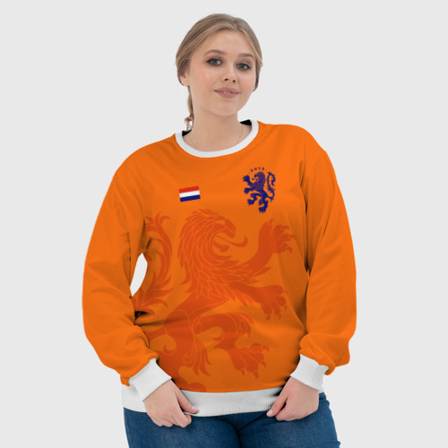 Женский свитшот 3D Сборная Голландии, цвет 3D печать - фото 6