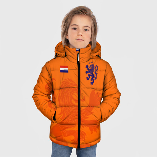 Зимняя куртка для мальчиков 3D Сборная Голландии, цвет черный - фото 3